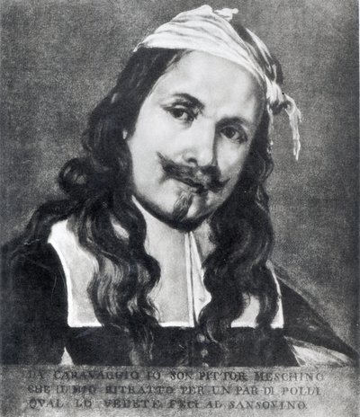 Self-portrait by Michelangelo Merisi Caravaggio